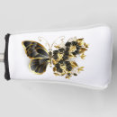 Search for butterflies golf head covers Black