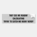 Search for nerdy bumper stickers Geeky