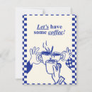 Search for cute coffee note cards Retro