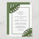 Search for leaves engagement party invitations Palm leaf