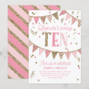 Search for pink banner invitations Gold