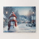 Search for christmas snow scene puzzles Xmas