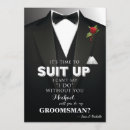 Search for tuxedo wedding invitations Usher