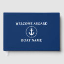 Search for boat guest books Navy blue