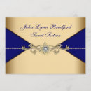 Search for royal blue anniversary party invitations Gold