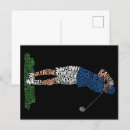 Search for golf postcards Typography