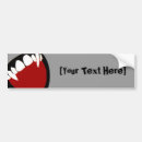 Search for fangs bumper stickers Black