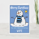 Search for funny wife christmas cards Snowman