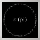 Search for pi digits posters Black and white