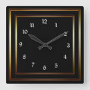 Search for black and copper clocks Modern
