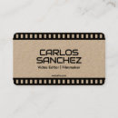 Search for videographer business cards Cinematography