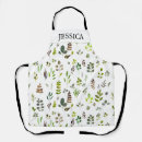 Search for watercolor leaves aprons Elegant
