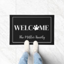 Search for paw doormats Black and white