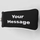 Search for plain golf head covers Black and white