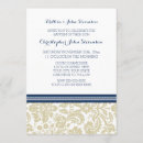 Search for boys blue damask christening invitations Vintage