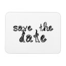Search for black and white save the date magnets Engagement