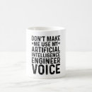 Search for artificial intelligence mugs Typography