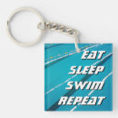 Search for eat sleep key rings Swimming