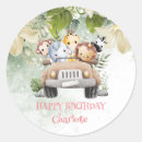 Search for zoo birthday stickers Watercolor