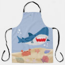Search for cute shark aprons Blue