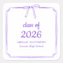 Search for purple graduation stickers School colours