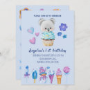 Search for watercolor ice cream birthday invitations Modern