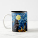Search for starry night cat mugs Black cats