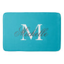 Search for turquoise bath mats Monogrammed