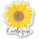 Search for black and white flower stickers Sunflower