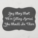 Search for long invitations Long story short