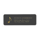 Search for music notes return address labels Orchestra