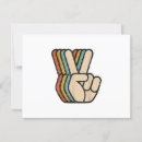 Search for peace rsvp cards Retro
