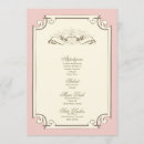 Search for vintage wedding menus Gold