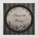 Search for goth sweet 16 invitations Vintage