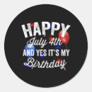 Search for happy 4th birthday stickers America