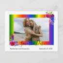 Search for gay rainbow save the dates Floral