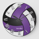 Search for volleyball clocks Black and white