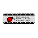 Search for ladybug return address labels Pretty