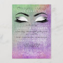 Search for lashes birthday invitations Glitter