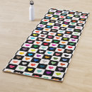 Search for checkerboard yoga mats Black and white