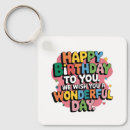 Search for birthday wishes key rings Groovy birthday greeting