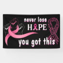 Search for breast cancer survivor banners Pink