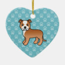 Search for bull christmas tree decorations Staffy