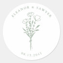 Search for sage green wedding stickers Floral