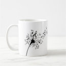 Search for music symbol mugs Black and white