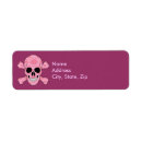 Search for skull and crossbones return address labels Skulls