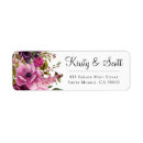 Search for dark pink return address labels Flowers