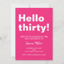 Search for pink 30th birthday invitations Aesthetic
