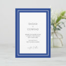 Search for blue border invitations Minimalist