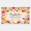 Search for orange rectangle stickers Bridal shower